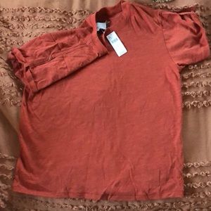 Burnt orange Anthropologie tshirt